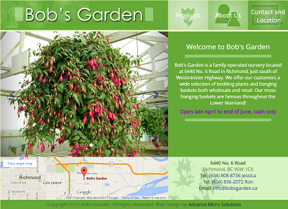 Bob's Garden Website